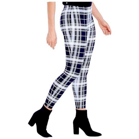Masion Jules Pants - NWT MASION JULES ALL-OVER B&W PLAIDED 
BUSINESS DRESSY LEGGINGS/CASUAL PANTS